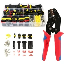 352Pcs Waterproof Automotive Wire Connectors Plug Terminals Crimping Plier Tool