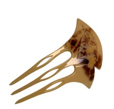 Victorian Hair Comb Faux Tortoise Shell Hair Ornament 4  Purchased In Tokyo