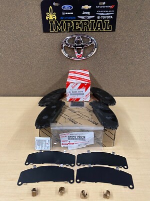 2008-2019 TOYOTA HIGHLANDER GENUINE FRONT TCMC BRAKE PADS WITH SHIMS 04465AZ319