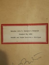 Senador John F Kennedy Comunicado de Prensa Archivo del Gobierno JFK Foto por Allen