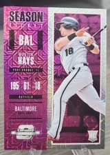Austin Hays 2018 Contenders Optic Purple Mojo Prizm /99 Rookie Baltimore Orioles