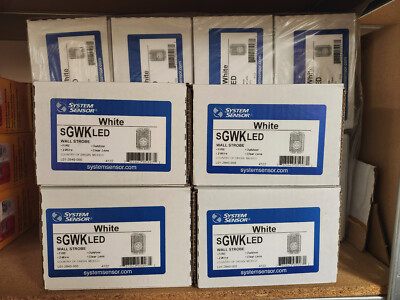 System Sensor #SGWKLED, Compact Strobe, Weatherproof , 12/24 V, Wall Mt, White.