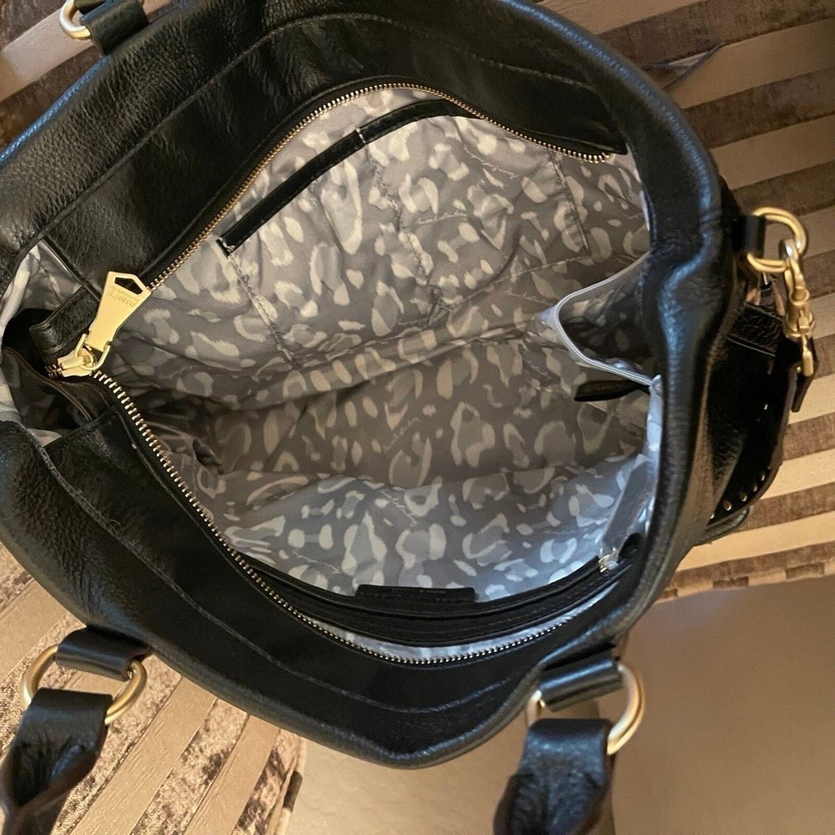 Aimee Kestenberg Leopard Fair Game Novelty Convertible Tote NWOT