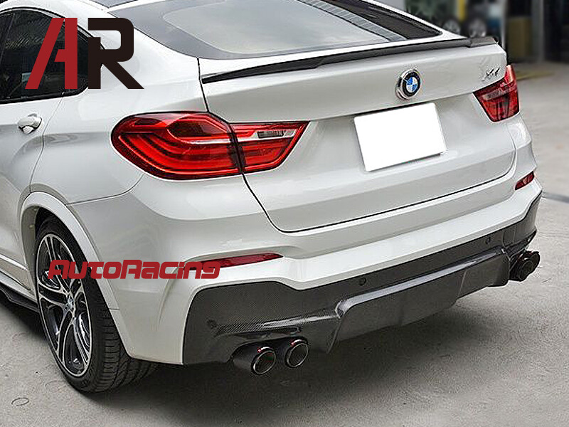 3D Style Rear Bumper Diffuser Carbon Fiber for BMW F26 X4 M Sport Only ...