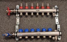 REHAU Stainless Steel Heat Manifold 6 Circuit   German Quality