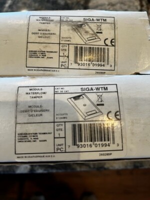 Module Siga Wtm EST NEW SIGA-WTM WATERFLOW / TAMPER MODULE (1 LOT OF 2 MODULES, FREE ...