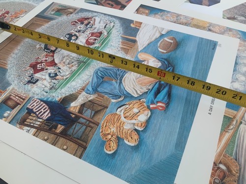 Vintage Sold Out 1990 Auburn Tigers Special Edition Print A Day Dream Boy - Picture 12 of 16