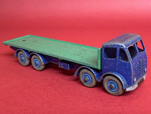 1954-55 Dinky Foden Type Two Cab Flatbed Blue/Green No902 Good - 第 1/9 張圖片