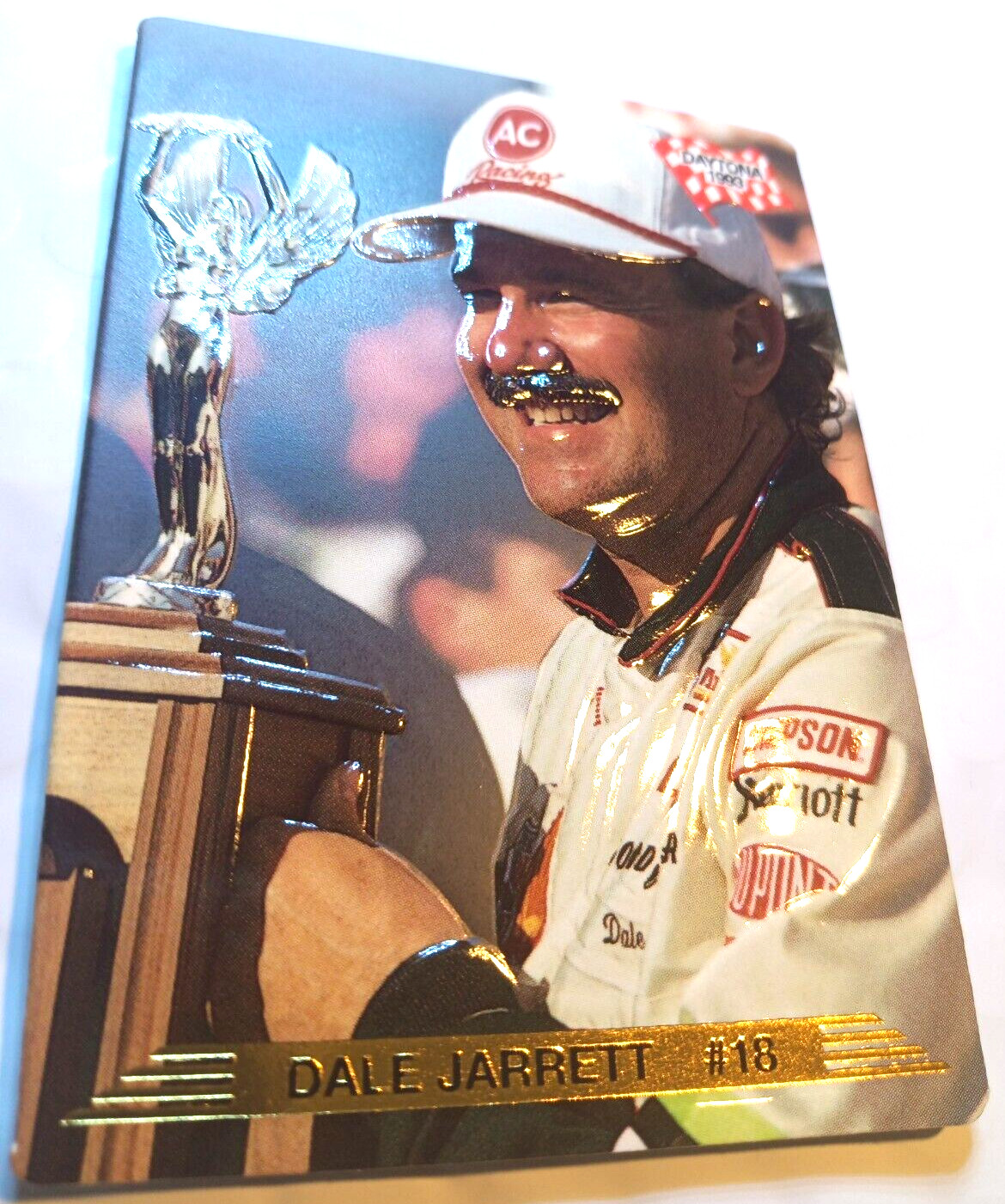 * card # 90  1993 Action Packed Dale Jarrett Interstate Batteries/ Joe Gibbs #18