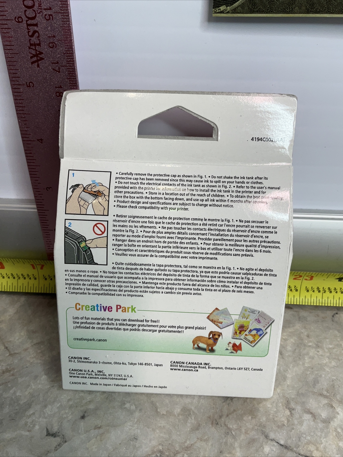 Canon 4194C002 (PFI300) Ink Inkjet Printer Cartridge Refill Cyan