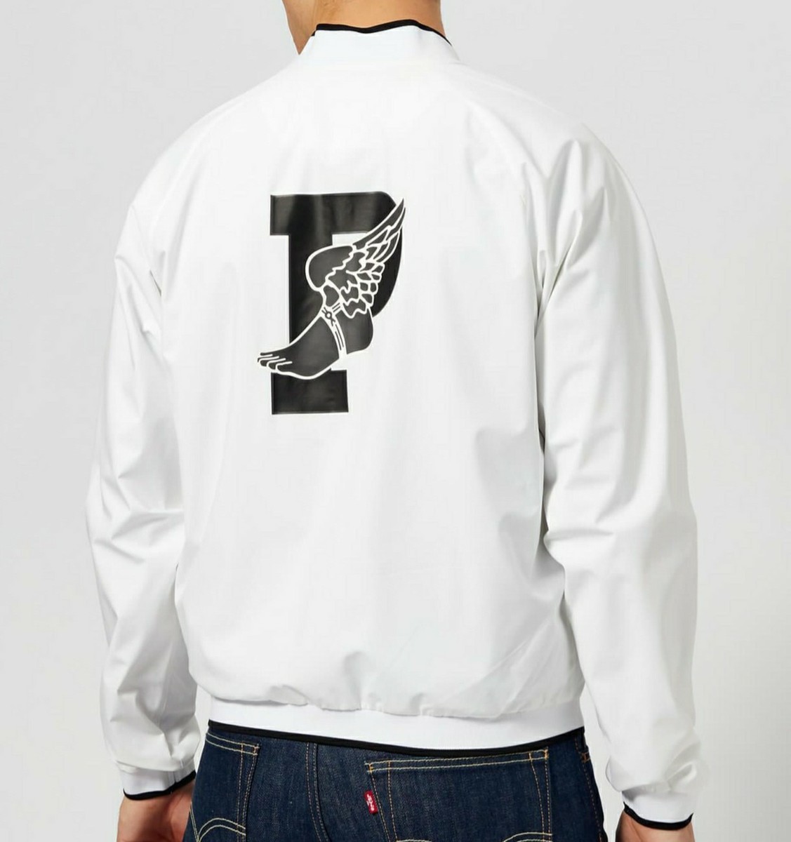 POLO Ralph Lauren Pwing Varsity Bomber Jacket Stadium 1992 POLO Ralph Lauren Pwing Varsity Bomber Jacket Stadium 1992