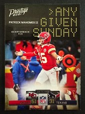Patrick Mahomes II 2021 Panini Prestige Football Any Given Sunday Chiefs #AGS-PM