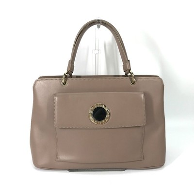 BVLGARI Bulgari Bulgari Tote Bag 2WAY Shoulder Bag Leather Pink 