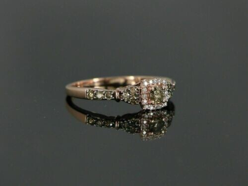1,21ct runder Labor Created Schokolade Diamant Verlobungsring Damen 925 Silber - Bild 2 von 3