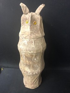 Original Antique Folk Art Hand Made Barn Owl From Down East Local