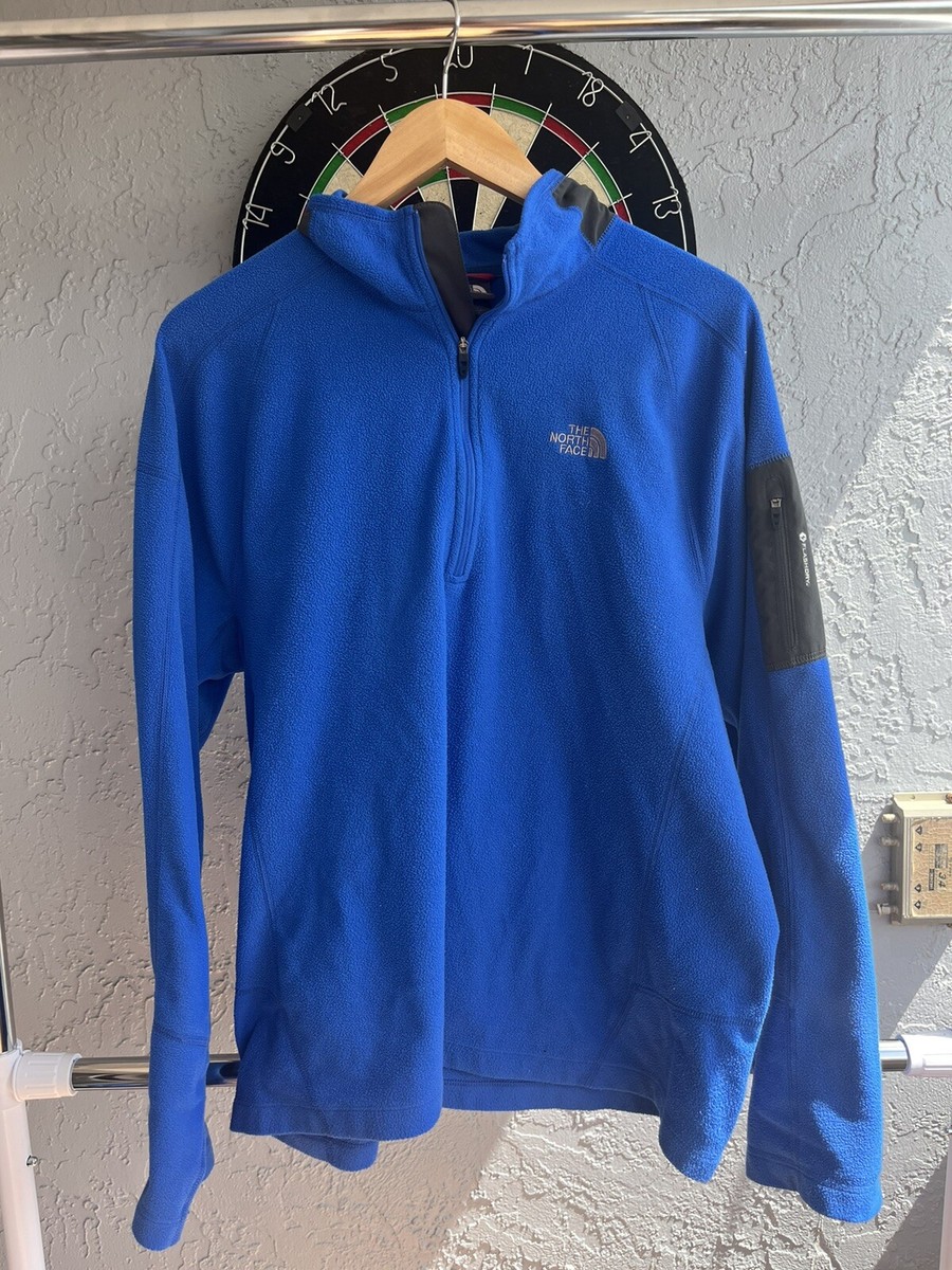 The North Face Men's Flashdry Blue Fleece Quarter Zip Pullover