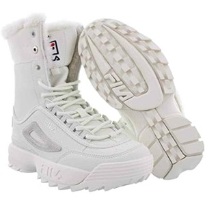 womens fila disruptor shearling athletic shoe