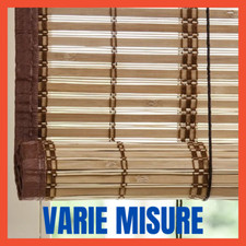 Tapparella a Rullo in Midollino Arella Bamboo Listelli da Esterno Tenda Sole