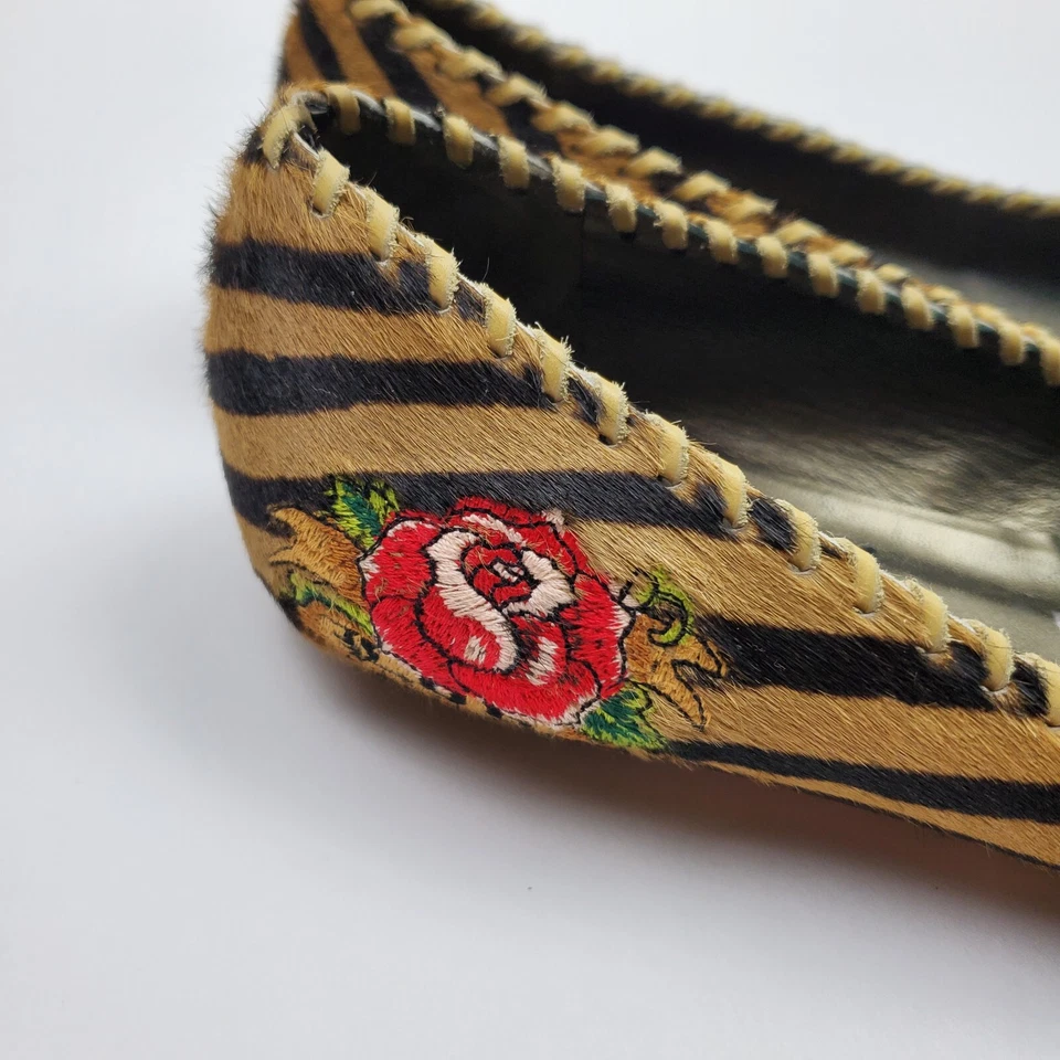 Isabella Fiore Zapatos Mujer 8M Rayas Tigre Italia Texturizado Rosa Pin Up 8 M Foto 2 de 4