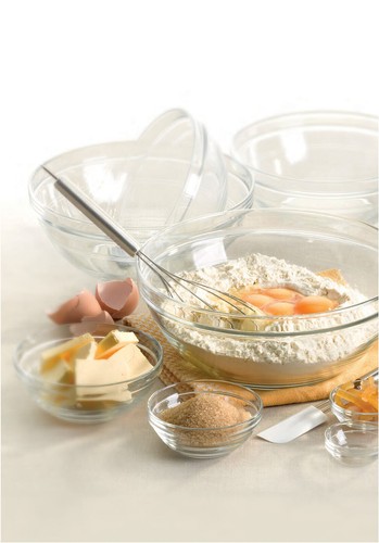 NIB Duralex Made In France Lys Stackable 9-Piece Bowl Set, Clear - Picture 2 of 5