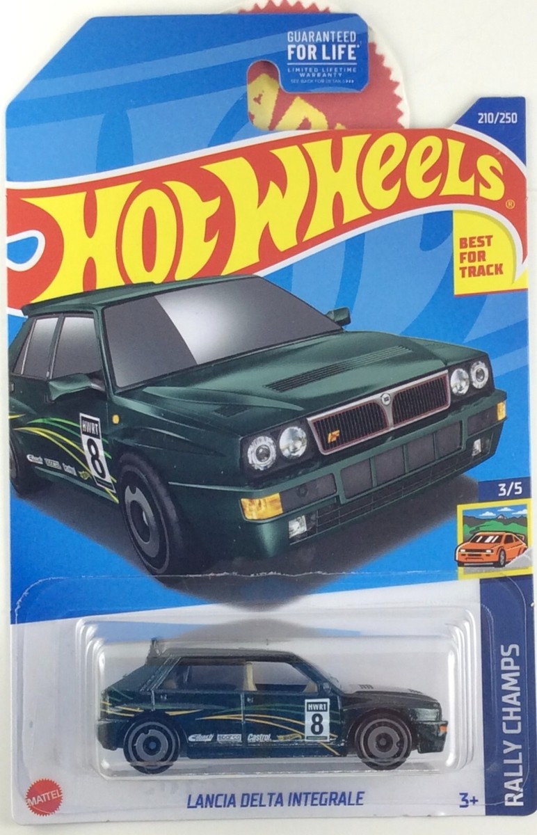 2022 Hot Wheels Lancia Delta Integrale M Case Green #210 $1