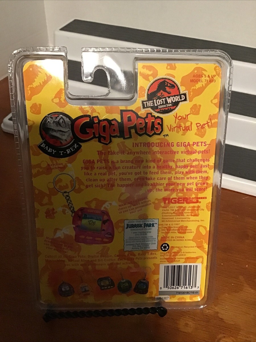 Giga Pets　BABY T-REX Top Secret Toys Giga Pets AR Dinosaur T-Rex Virtual Pet, Red