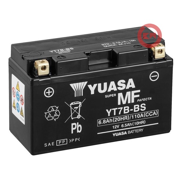 Batterie Yuasa YT7B-BS 12V 6,5Ah Yamaha Xenter 125 2012-image
