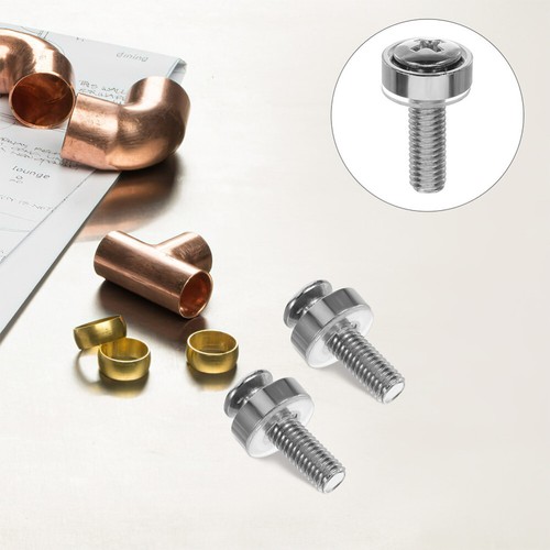 100 Pcs Nickel-plated Screws Rack Mount Hardware Electrical Panel