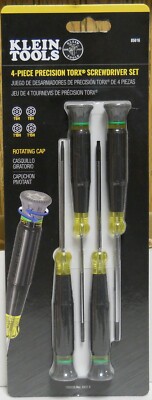 Klein Tools 85616 Electronics 4 Piece Precision Torx Screwdriver Set