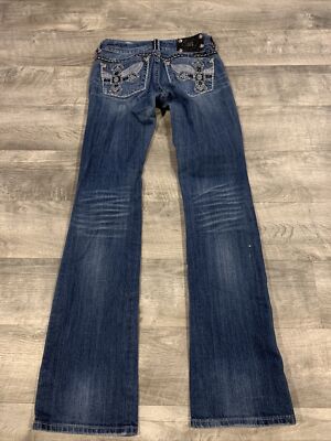 miss me デニム Miss Me Jeans Womens Size 27 Blue Boot Cut Jeans Inseam 33