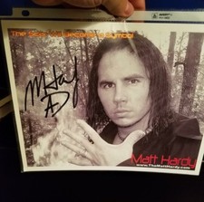 AEW WWE Woken Matt HARDY Signed Autographed 8x10 Photo Promo Hardy Boyz RAW WWF