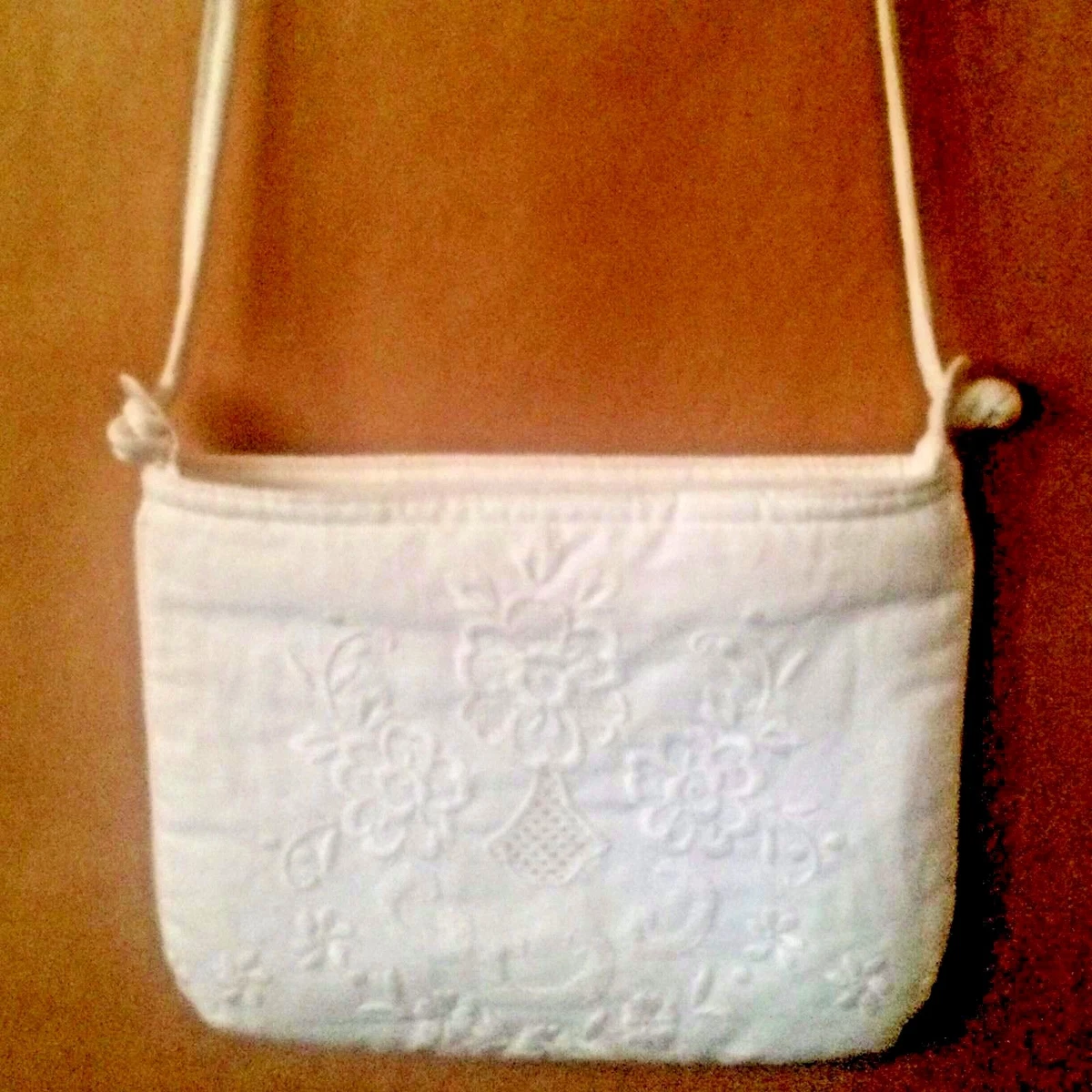 Small white pocketbook sale