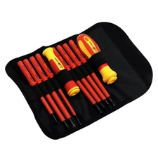 10-in-1 Electrician Screwdriver Set w/Insulated Magnetic Slotted-Phillips Tips