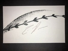 2018 INDIANS: Eric Haase, SIGNED 3x5 Card