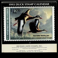 1993 DUCK STAMP CALENDAR - GREAT PICTURES & COLLECTIBLE, USE IT FOR 2021!