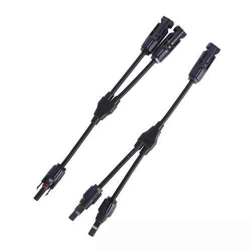 Solar Cable Parallel Adaptor Solar Panel Connectors Y Branch Adapter Outdoor~ - Picture 3 of 26