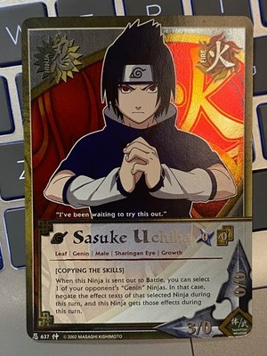 Naruto CCG FOIL 637 Sasuke Uchiha (Copying the Skills) m/nm / unplayed