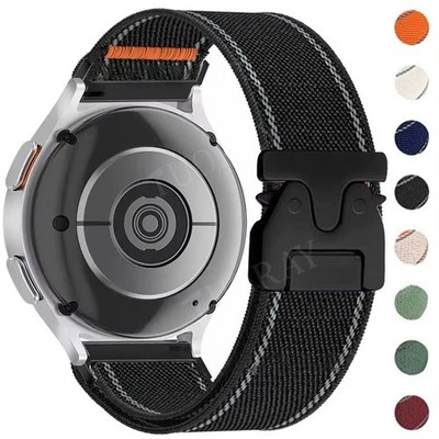 20 22mm Sport Nylon Armband für Samsung Galaxy Watch 7 6 5 4 3 40-47mm Classic