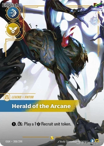Viktor - Herald of the Arcane Overnumbered OGN - 308/298 NM Foil