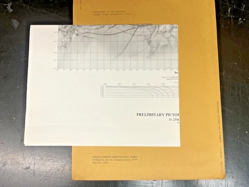 Vintage 1979 USGS NASA Europa Map I-1241 Jupiter Moon Voyager Photo Pictorial image 3