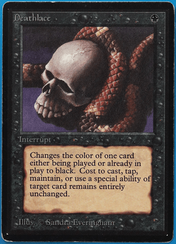 Deathlace Beta PLD Black Rare MAGIC THE GATHERING MTG CARD (ID# 500739) ABUGames - Picture 1 of 2