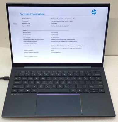 HP Dragonfly G4 13.5'' Touchscreen Intel i7-1365U 32GB RAM Slate Blue Warranty