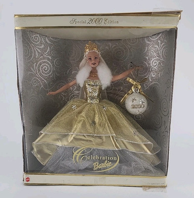 Mattel Barbie Doll Celebration Holiday Barbie Special Edition 2000   Box Damage