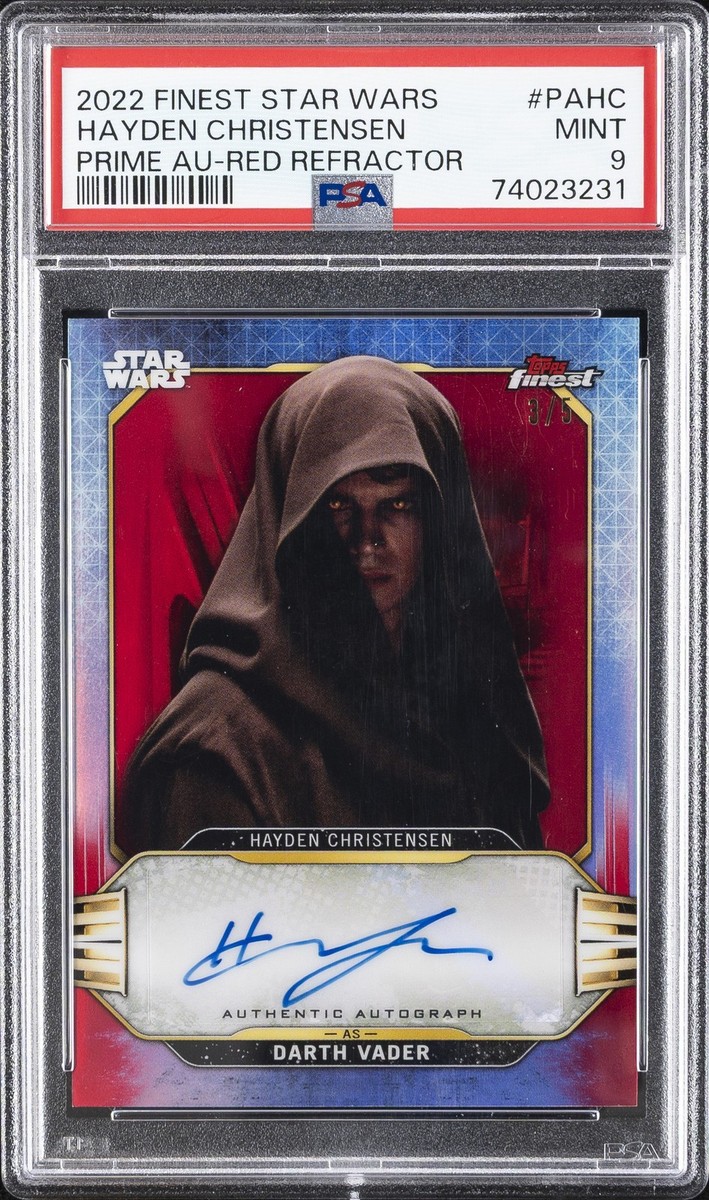 2022 TOPPS FINEST STAR WARS PRIME AUTOS #PAHC HAYDEN CHRISTENSEN 3