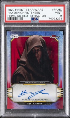 2022 TOPPS FINEST STAR WARS PRIME AUTOS #PAHC HAYDEN CHRISTENSEN 3