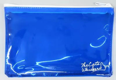 The Cat's Whiskers Paradox Live Clear Pouch, Red/Blue, Medium,