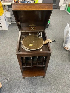 Antique Columbia Viva Tonal Grafonola Gramophone No. 123a Record Player