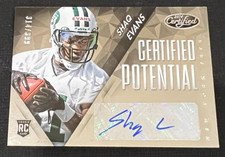 SHAQ EVANS 2014 Certified Potential #P-SE Rookie Card RC AUTO #314/399 NFL Jets