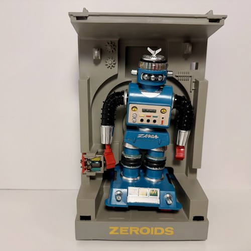 Vintage 1968 Zeroid Zerak Mighty Ideal Space Robot Toy Action Figure With Case