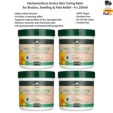 Herbamedicus Arnica Balm for Bruises, Swelling  Rheumatic Pain Relief 4x250ml